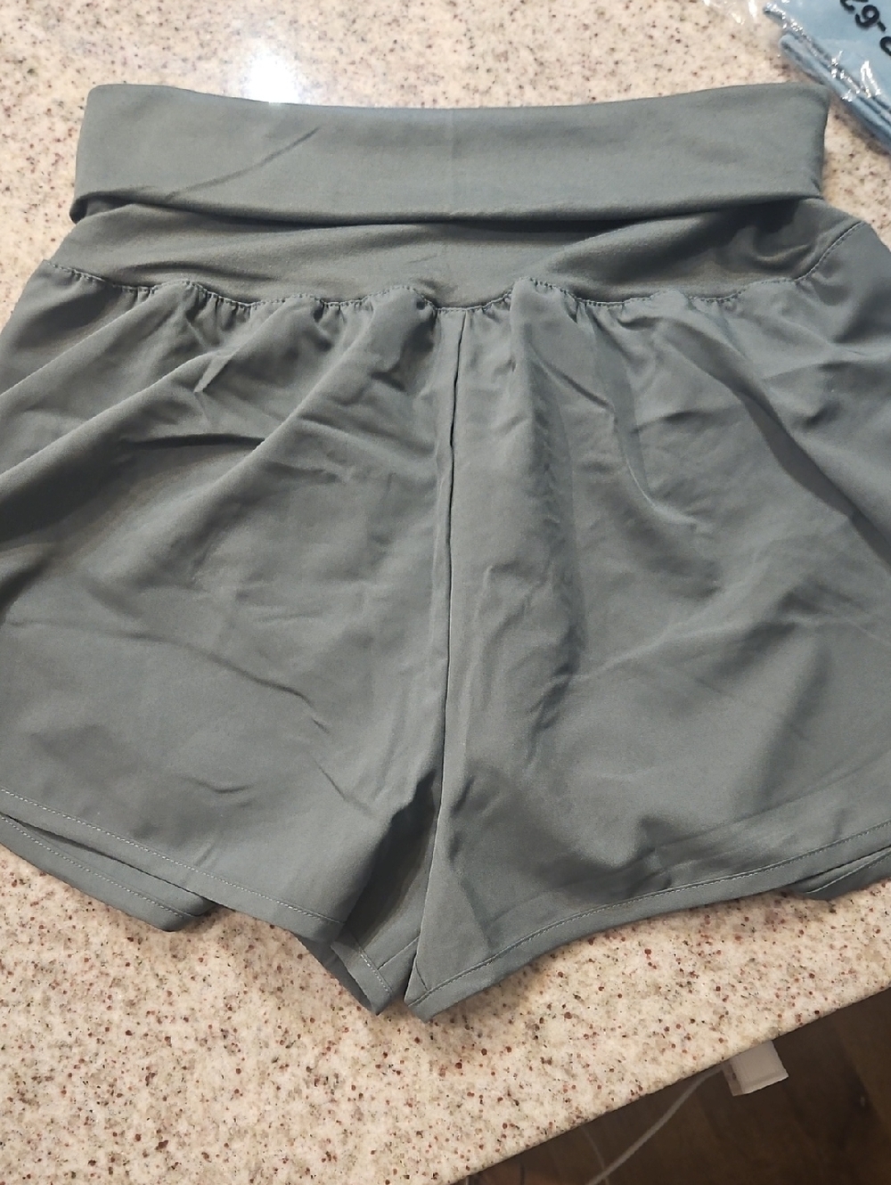 Zenana Outfitters Relaxed Shorts - Dusty Sage